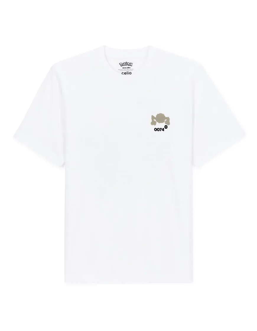 Celio Pokémon - T-shirt Racaillou^Homme Collabs|T-Shirts
