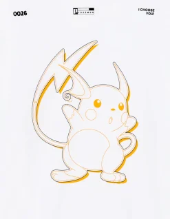 Celio Pokémon - T-shirt Raichu^Homme Collabs|T-Shirts