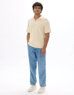 Celio Polo boxy 100% coton milano- écru^Homme Polos