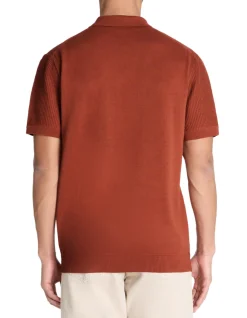 Celio Polo boxy en maille texturée 100% coton -^Homme Polos