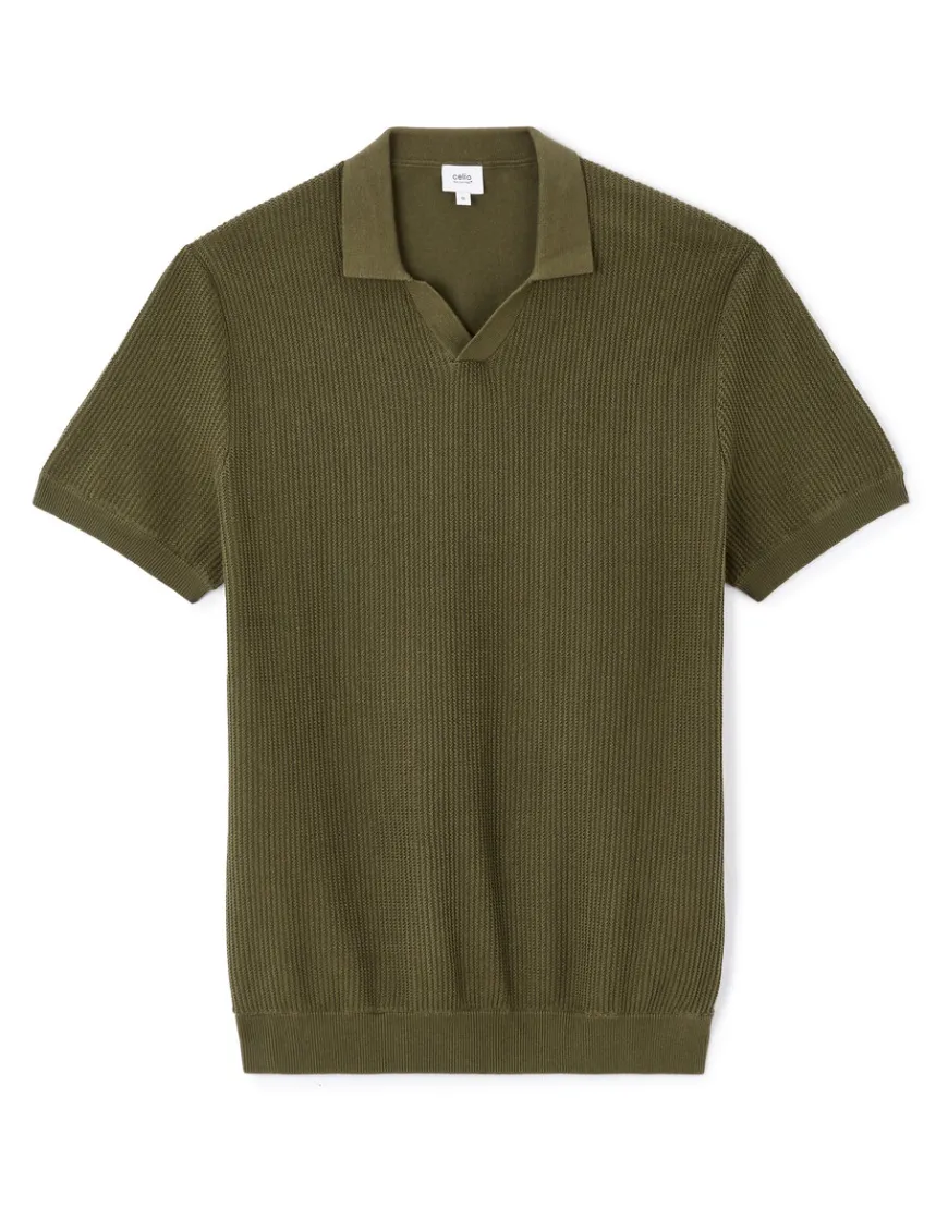 Celio Polo boxy en maille texturée 100% coton -^Homme Polos