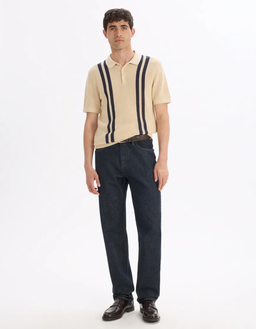 Celio Polo en maille texturée 100% coton -^Homme Polos