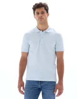 Celio Polo piqué regular 100% coton - clair^Homme Polos