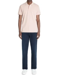 Celio Polo piqué regular 100% coton - rose^Homme Polos