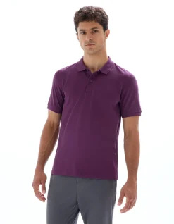 Celio Polo piqué regular 100% coton - violet^Homme Polos