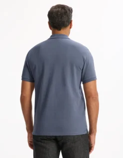 Celio Polo piqué regular 100% coton - bleu gris^Homme Polos