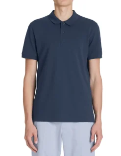 Celio Polo piqué regular 100% coton - marine^Homme Polos