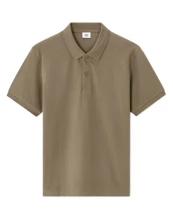 Celio Polo piqué regular 100% coton - taupe^Homme Polos