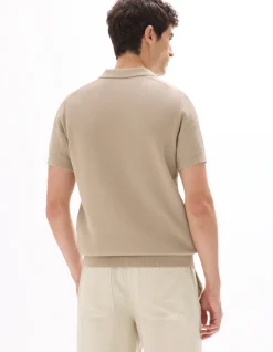 Celio Polo piqué regular 100% Coton tricot - beige^Homme Polos
