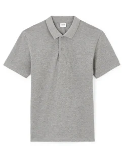 Celio Polo piqué regular coton mélangé - gris foncé^Homme Polos