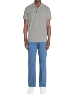 Celio Polo piqué regular coton mélangé - gris foncé^Homme Polos