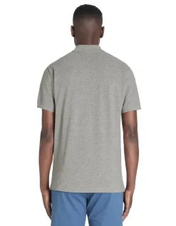 Celio Polo piqué regular coton mélangé - gris foncé^Homme Polos