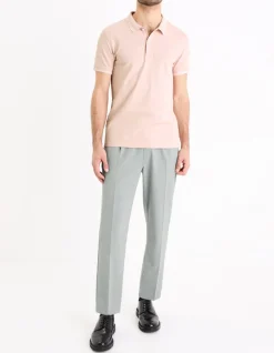 Celio Polo piqué slim en coton stretch -^Homme Polos