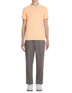 Celio Polo piqué slim en coton stretch - orange^Homme Polos