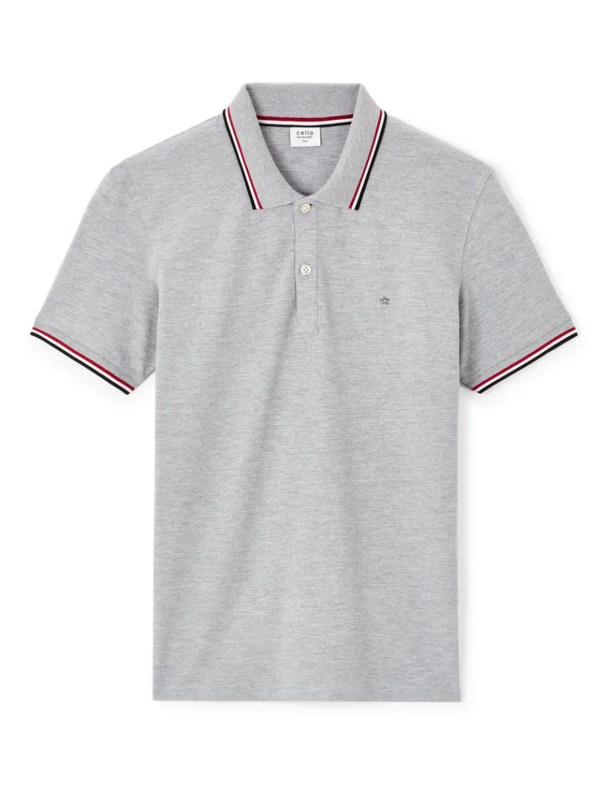 Celio Polo piqué slim en coton stretch -^Homme Polos
