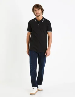 Celio Polo piqué slim en coton stretch -^Homme Polos