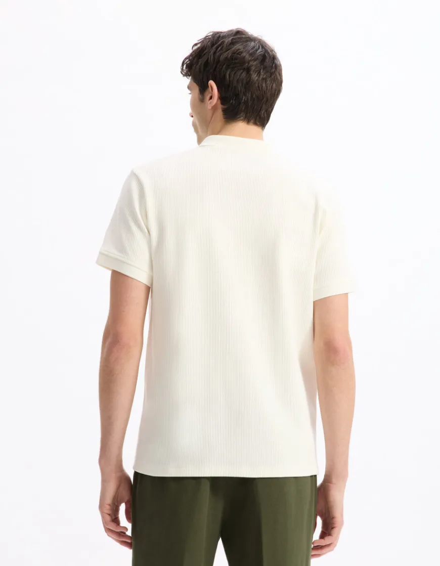 Celio Polo regular 100% coton - beige^Homme Polos