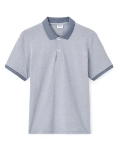 Celio Polo regular 100% coton - bleu^Homme Polos