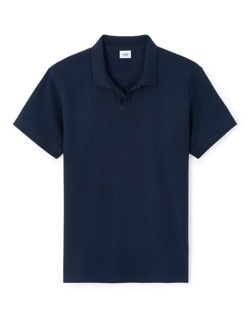 Celio Polo regular 100% coton - marine^Homme Polos
