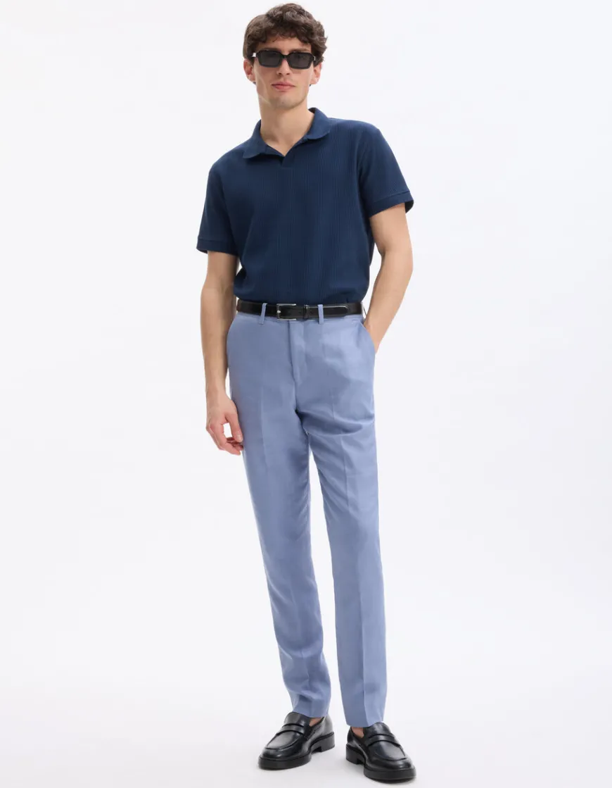 Celio Polo regular 100% coton - marine^Homme Polos