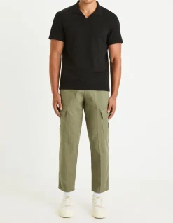 Celio Polo regular col cubain en coton mélangé -^Homme Polos