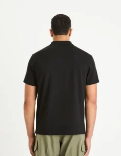 Celio Polo regular col cubain en coton mélangé -^Homme Polos