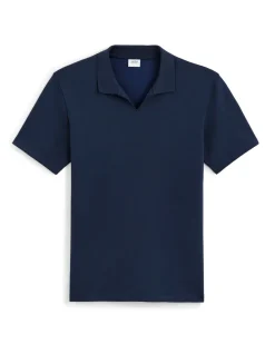 Celio Polo regular col cubain en coton mélangé - marine^Homme Polos
