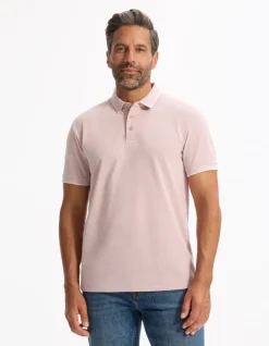 Celio Polo regular coton mélangé - rose^Homme Polos