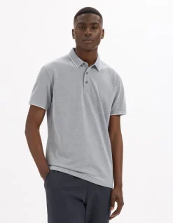 Celio Polo regular coton mélangé - bleu^Homme Polos