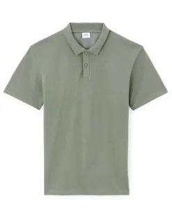 Celio Polo regular coton mélangé - kaki^Homme Polos