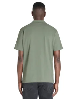 Celio Polo regular coton mélangé - kaki^Homme Polos