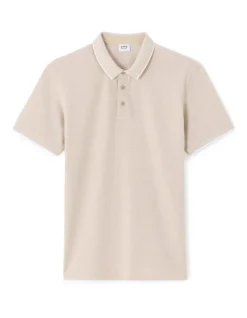 Celio Polo regular coton mélangé - beige^Homme Polos