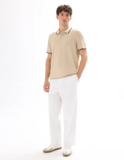 Celio Polo regular en jersey fantaisie - sand^Homme Polos