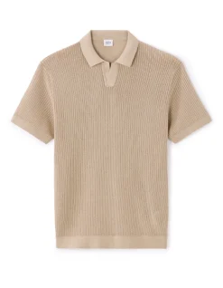 Celio Polo regular en maille 100% coton - sand^Homme Polos