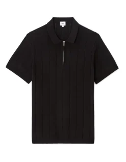 Celio Polo regular en maille col zippé -^Homme Polos