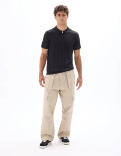 Celio Polo regular en maille col zippé -^Homme Polos