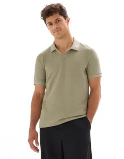 Celio Polo regular en maille gaufré -^Homme Polos
