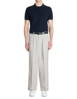 Celio Polo regular en maille texturée 100% coton - marine^Homme Polos