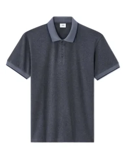 Celio Polo regular jersey en coton stretch - gris chiné^Homme Polos