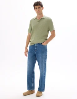 Celio Polo regular maille côtelé -^Homme Polos