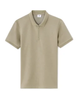 Celio Polo slim coton mélangé - kaki^Homme Polos