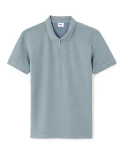 Celio Polo slim coton mélangé - vert^Homme Polos