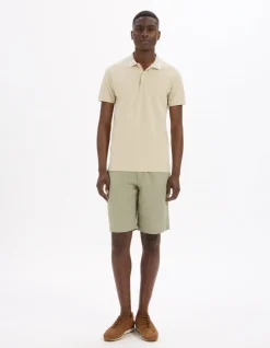 Celio Polo slim coton stretch - beige^Homme Polos