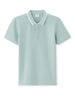 Celio Polo slim coton stretch - turquoise^Homme Polos