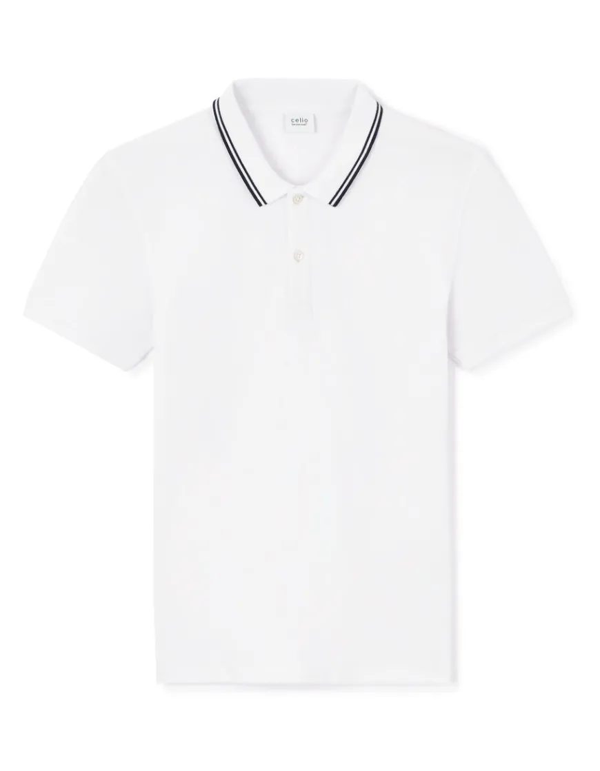 Celio Polo slim coton stretch -^Homme Polos