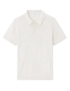 Celio Polo slim en maille coton mélangé - ecru^Homme Polos