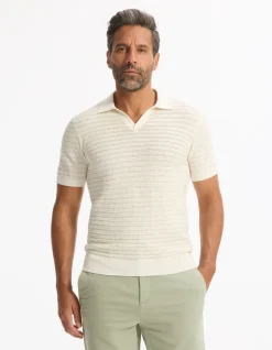 Celio Polo slim en maille texturée coton mélangé -^Homme Polos