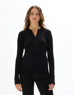 Celio Pull à col rond boutonné -^Femme Pulls