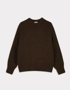 Celio Pull à col rond en maille soufflée - marron^Femme Pulls