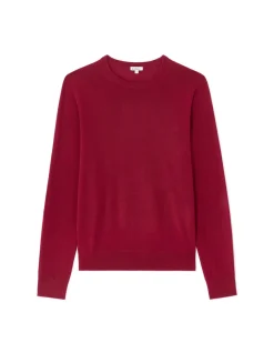 Celio Pull 100% laine mérinos à col rond - rouge^Femme Pulls